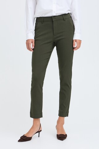 b.young Slim fit Trousers ' Dixi ' in Green: front
