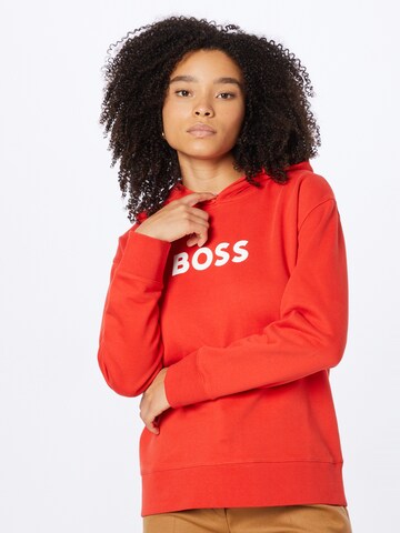 BOSS OrangeSweater majica 'Edelight' - crvena boja: prednji dio