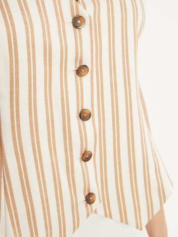 Ana Alcazar Suit vest 'Zata' in White
