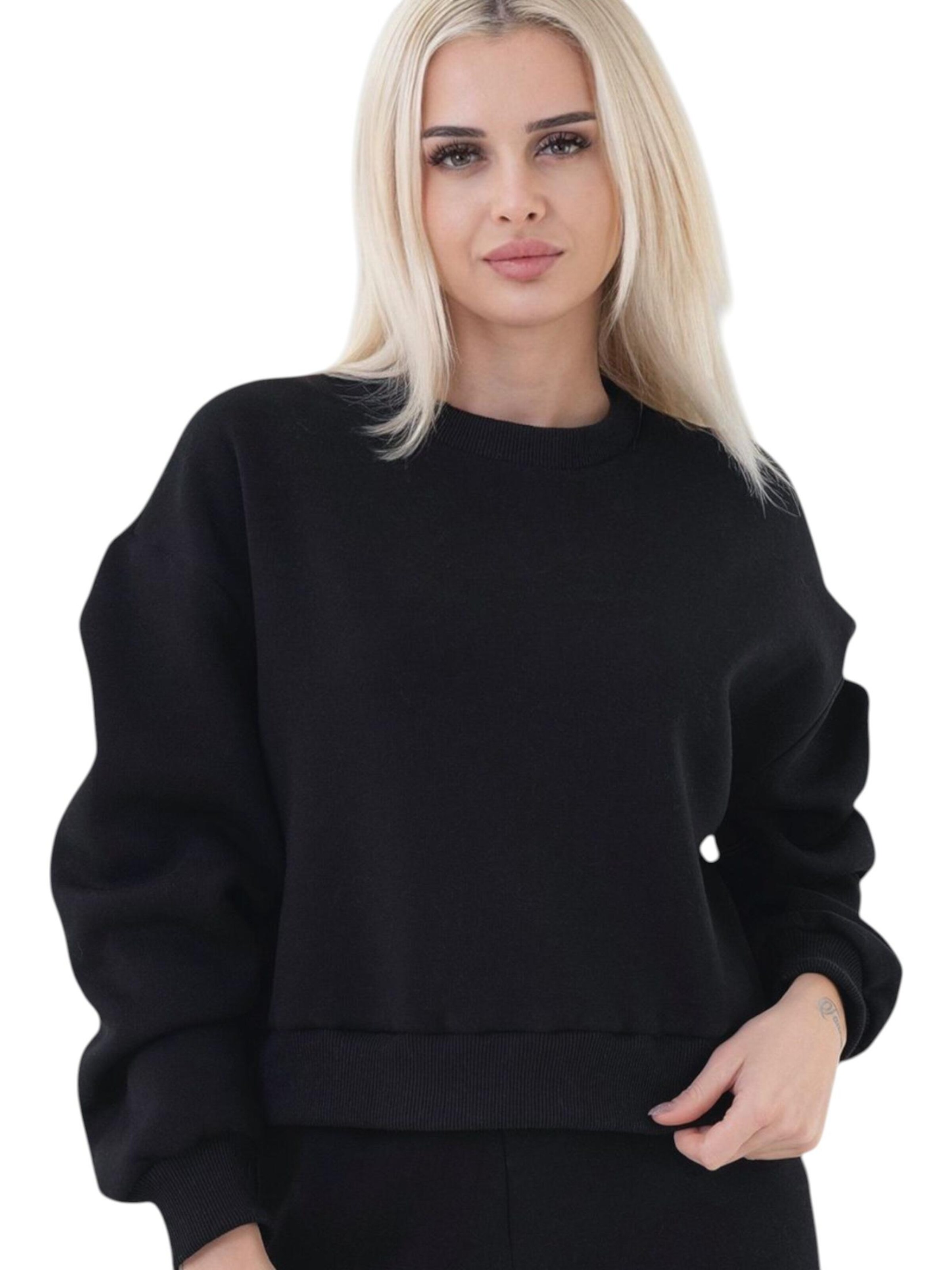 fashionshowcase Oversizepullover 'CozyEssential Sweater'‌‌‌‌‌‌ in Schwarz