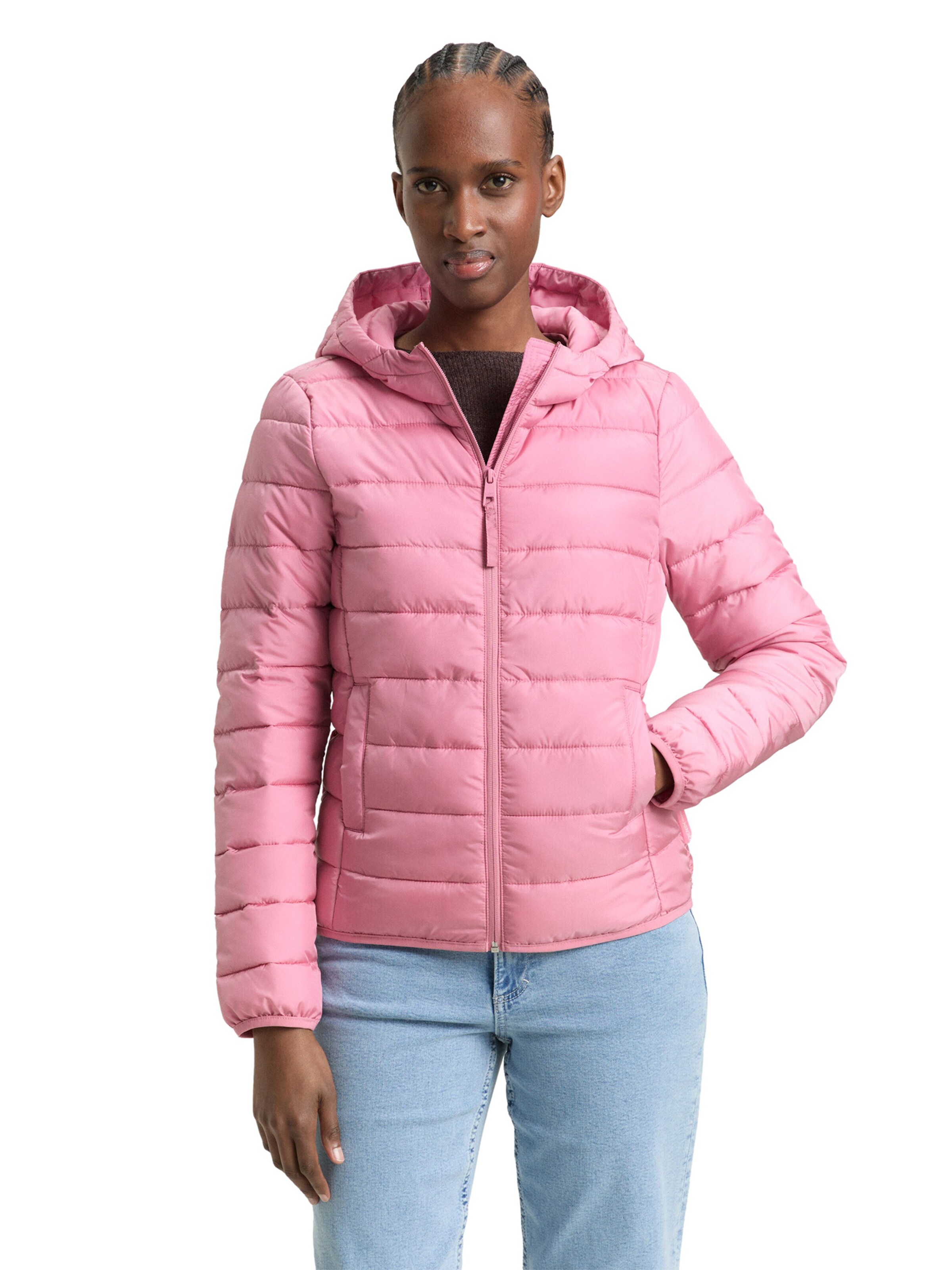 TOM TAILOR DENIM Between-Season Jacket in Pink: front