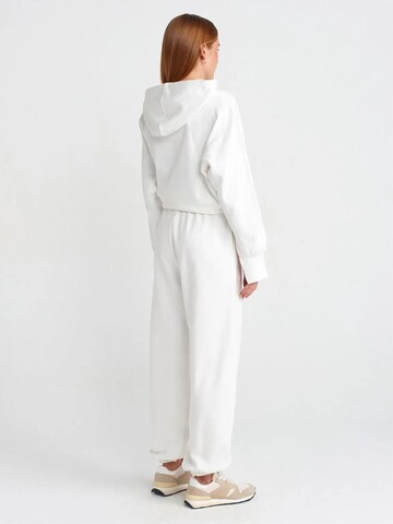 Dilvin Wide leg Workout Pants in White