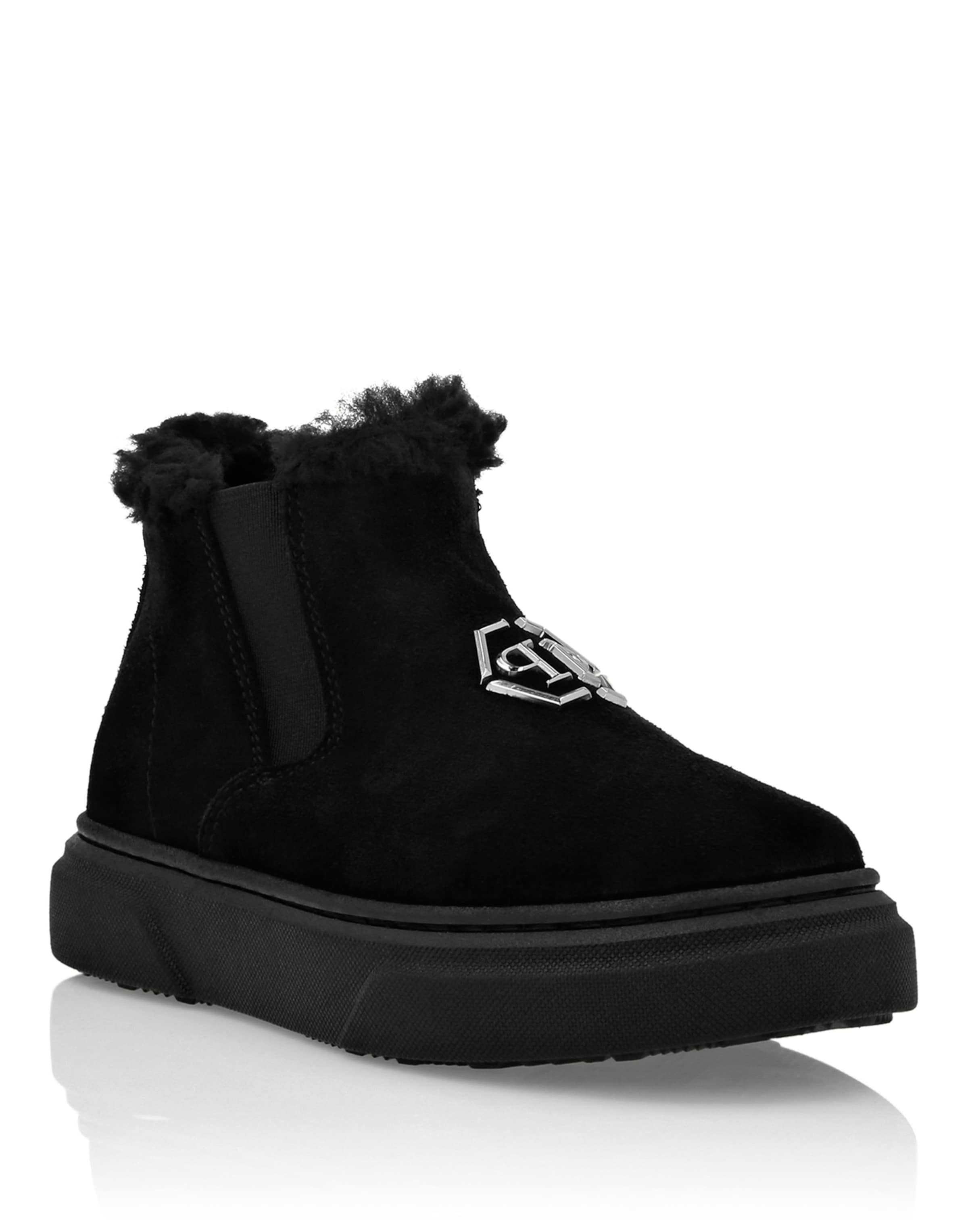 Philipp Plein Boots in Black: front