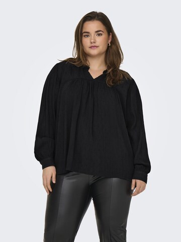 ONLY Carmakoma Bluse in Schwarz: predná strana