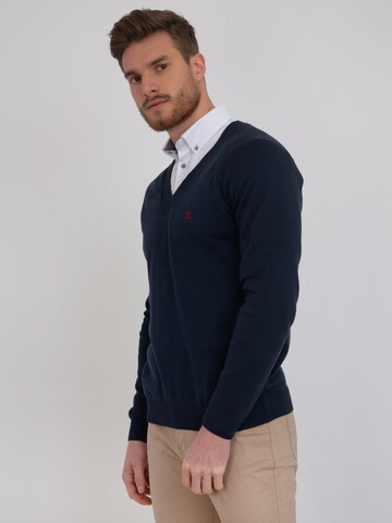 Sir Raymond Tailor Sweater 'Svend' in Blue