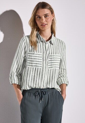 STREET ONE Blouse in Groen: voorkant