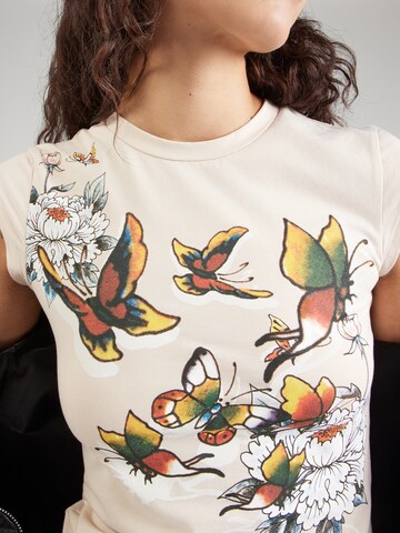 Ed Hardy - Camiseta en marrón