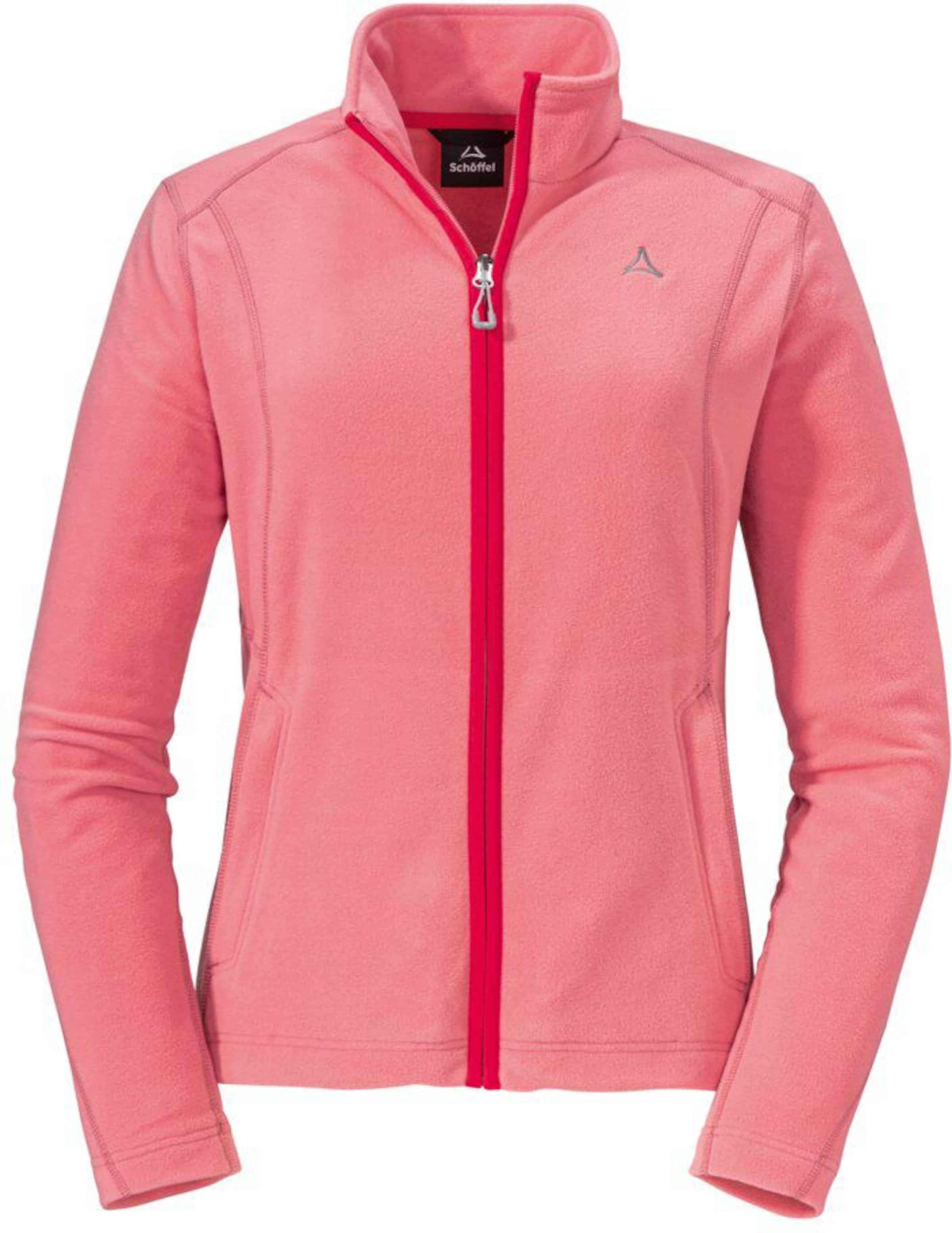 Schöffel Functionele fleece jas 'Leona' in Roze: voorkant