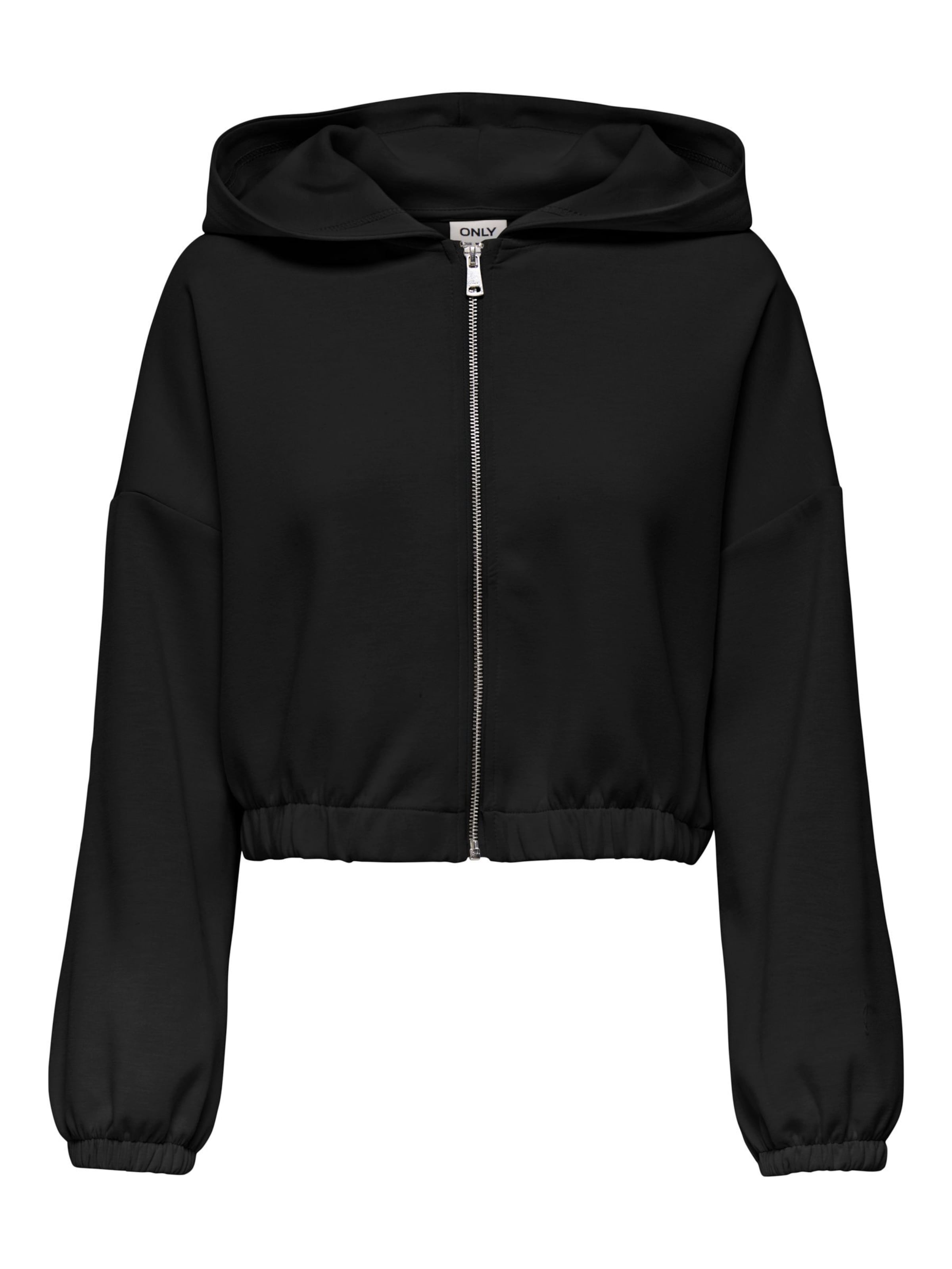 ONLY - Sudadera con cremallera 'ONLScarlett' en negro: frente