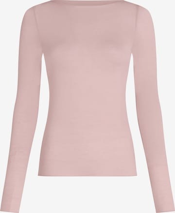 rožinė Hunkemöller Marškinėliai ' Boatneck Cashmere': priekis