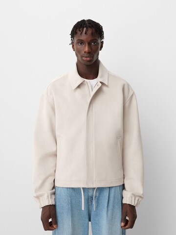 Giacca di mezza stagione di Bershka in beige: frontale