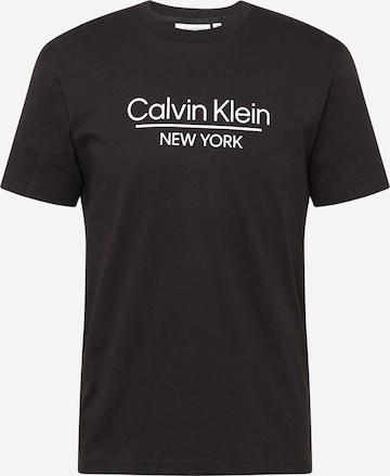 Maglietta di Calvin Klein in nero: frontale