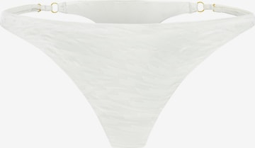 String 'Sating Thong White' EKCENTRIK en blanc : devant