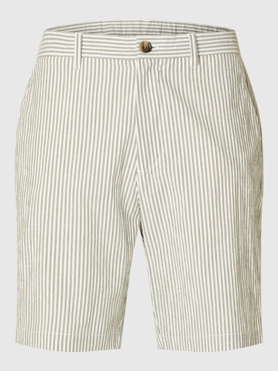 SELECTED HOMME Hose in grün / weiß, Produktansicht