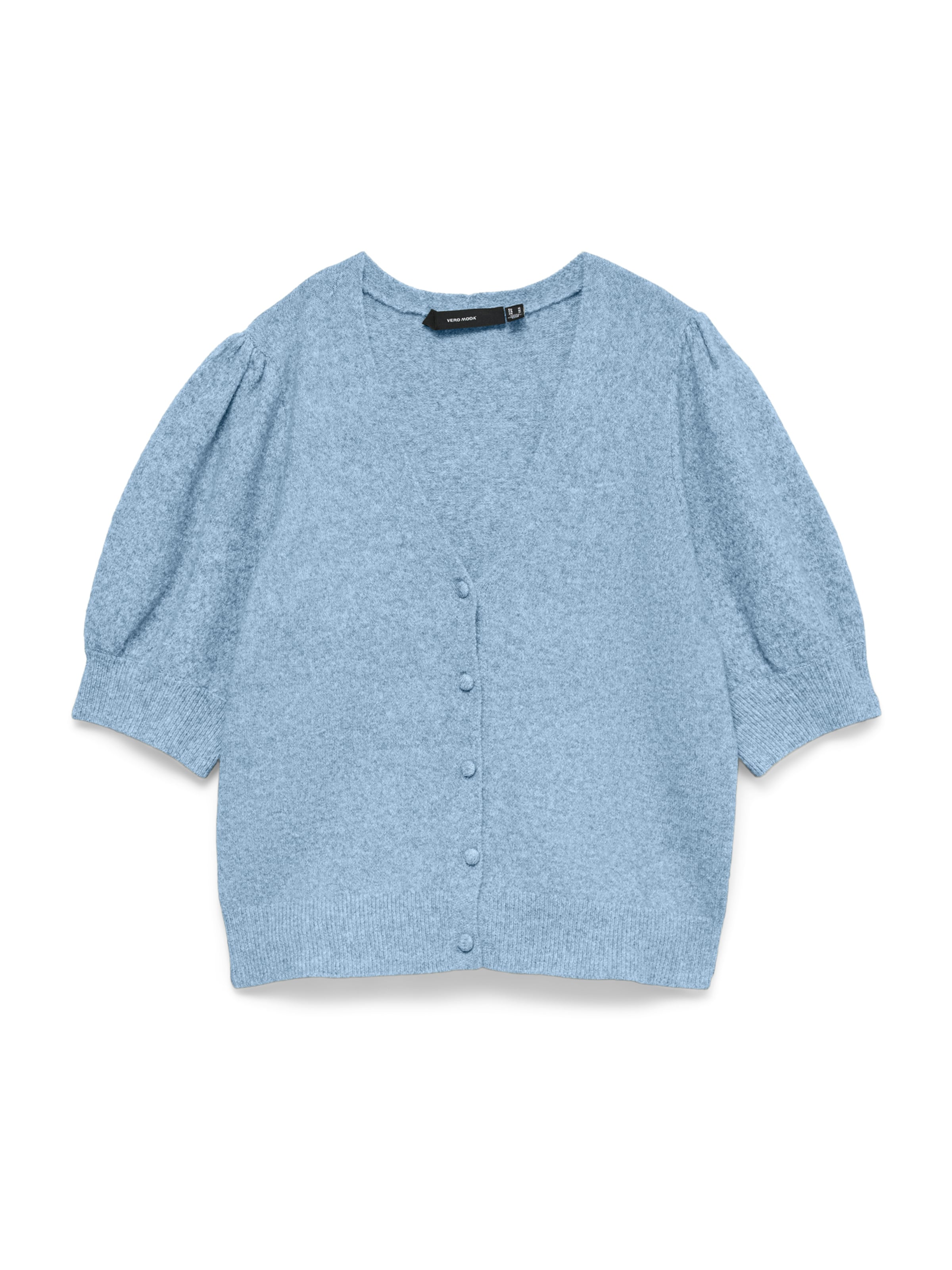 VERO MODA Knit Cardigan 'VMDOFFY' in Blue: front