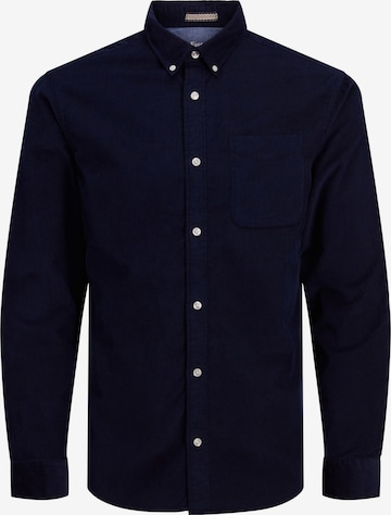 JACK & JONES Button Up Shirt in Blue: front