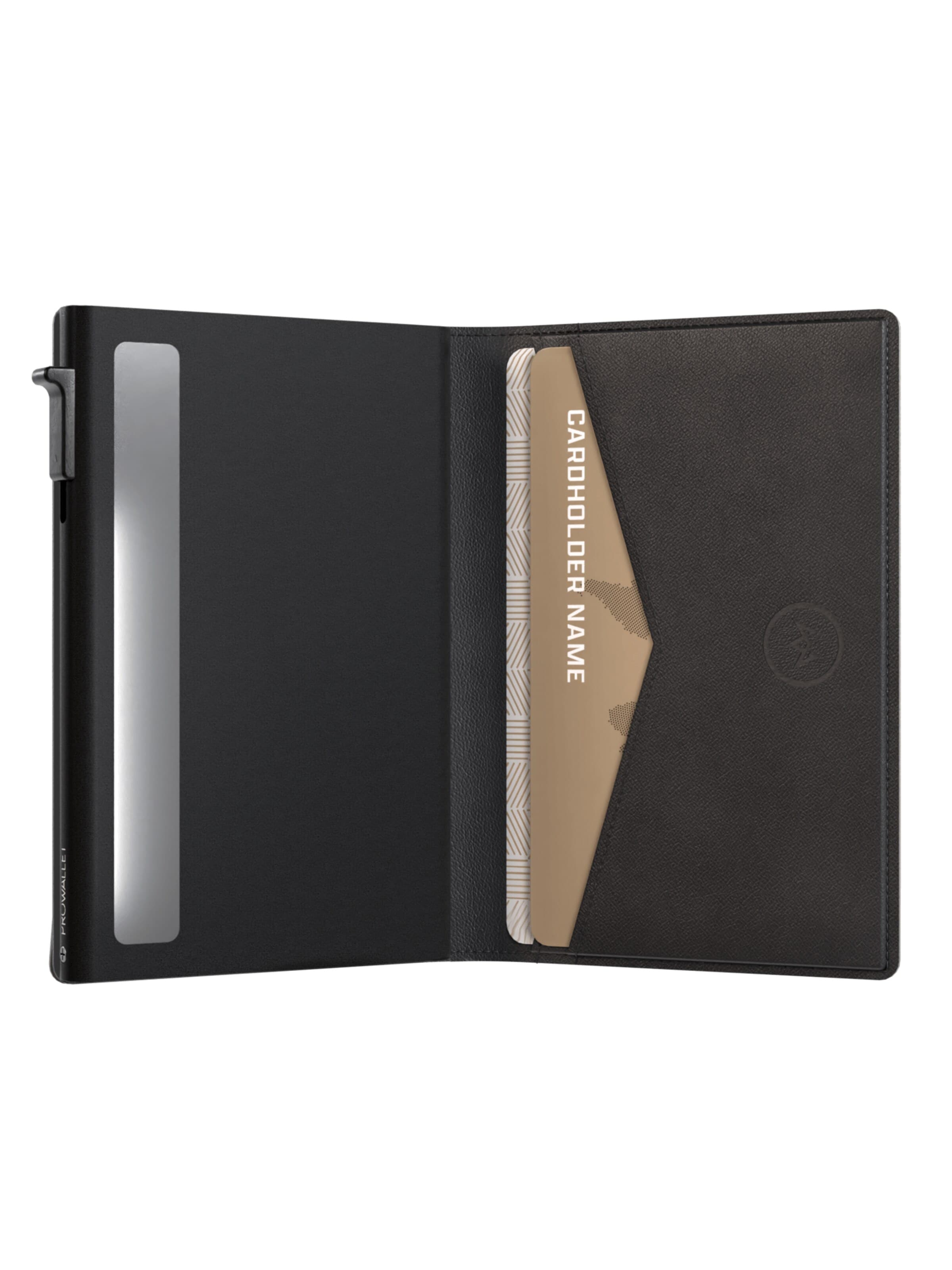 Prowallet Wallet 'Pasjeshouder Slim' in Black
