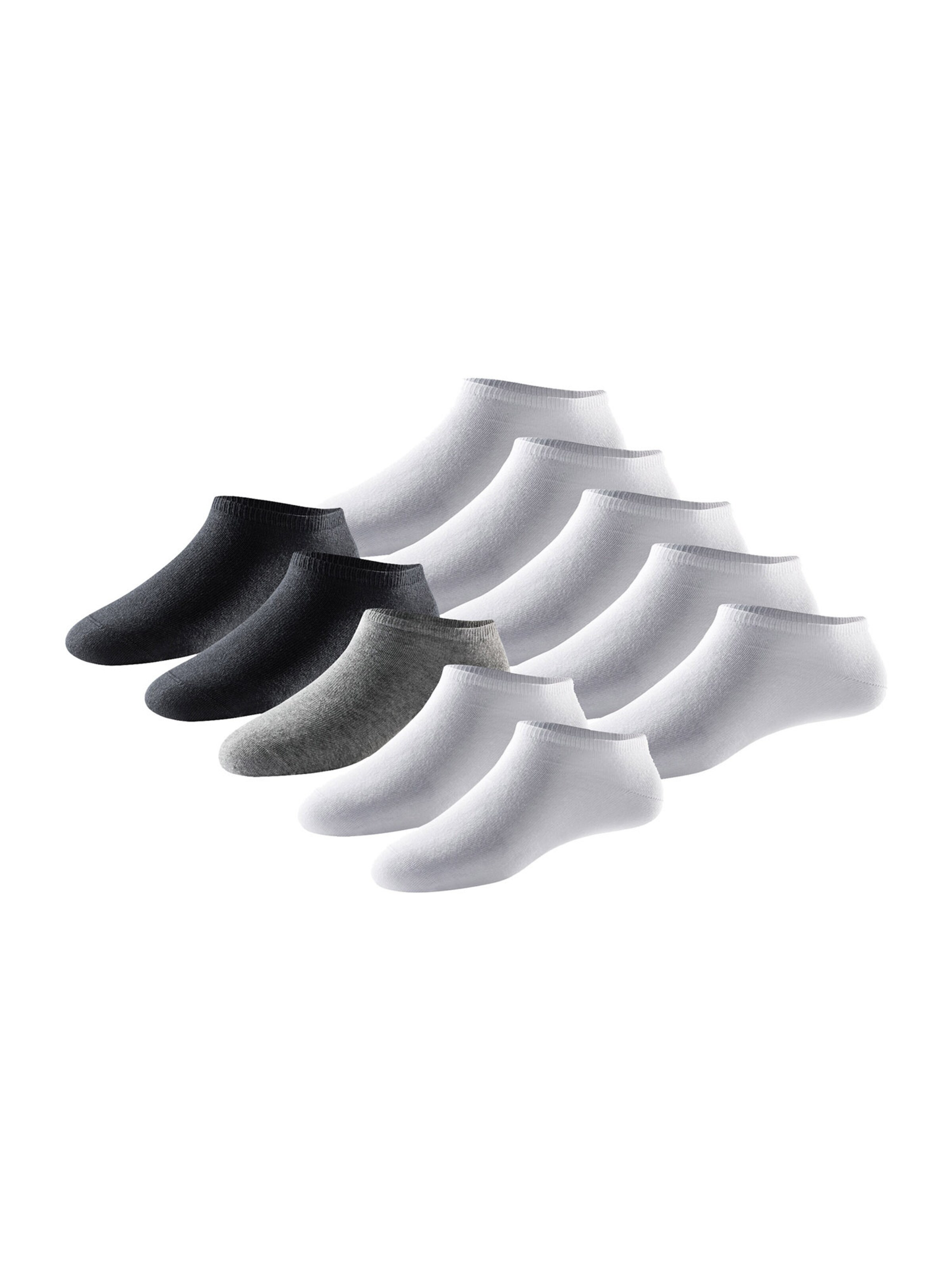 SCHIESSER Enkelsokken ' Bluebird ' in Grijs: voorkant