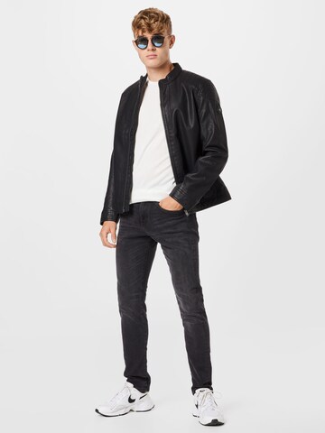 TOM TAILOR Between-season jacket in Black