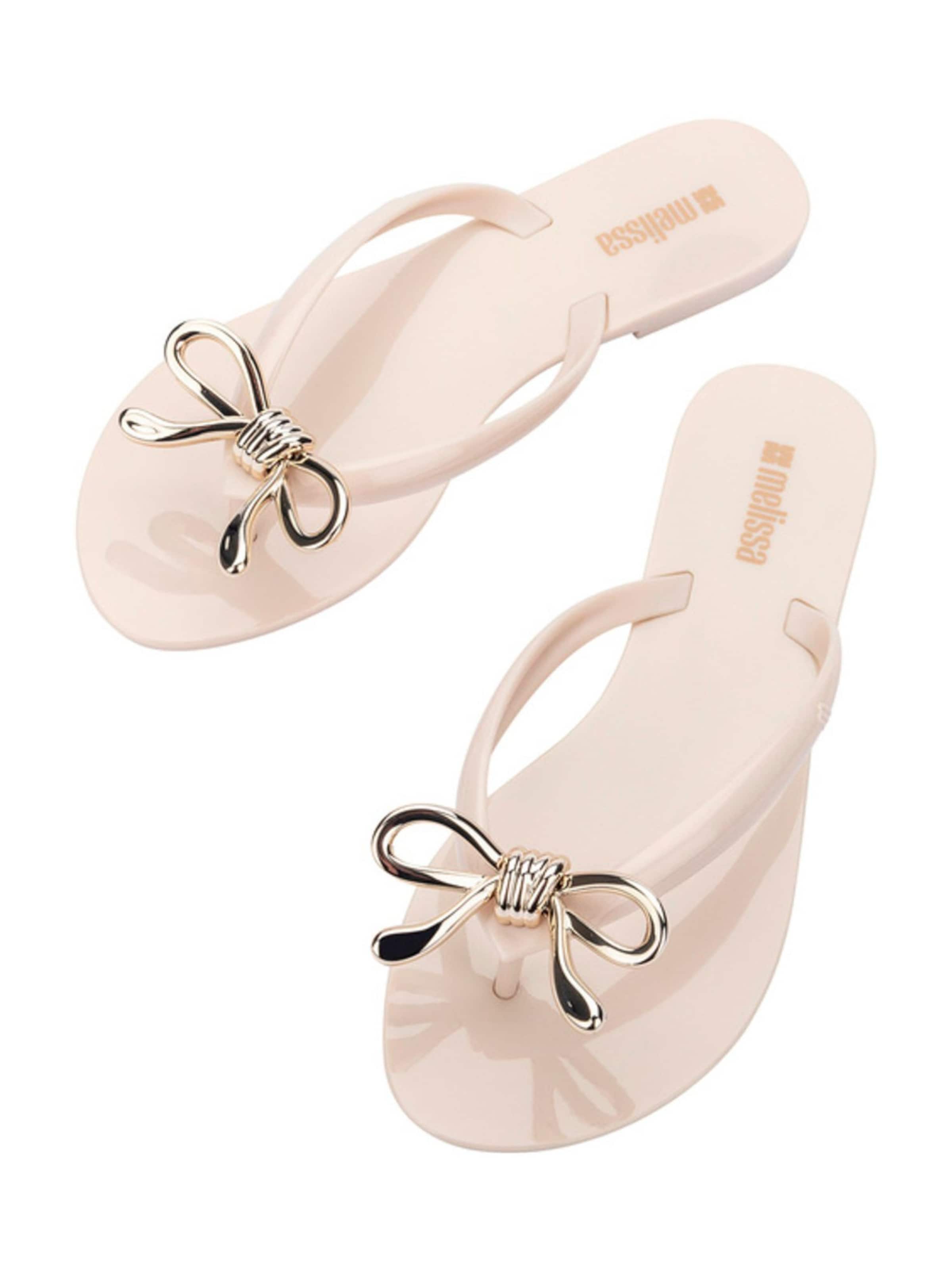 MELISSA T-Bar Sandals 'Harmonic Iris' in Beige