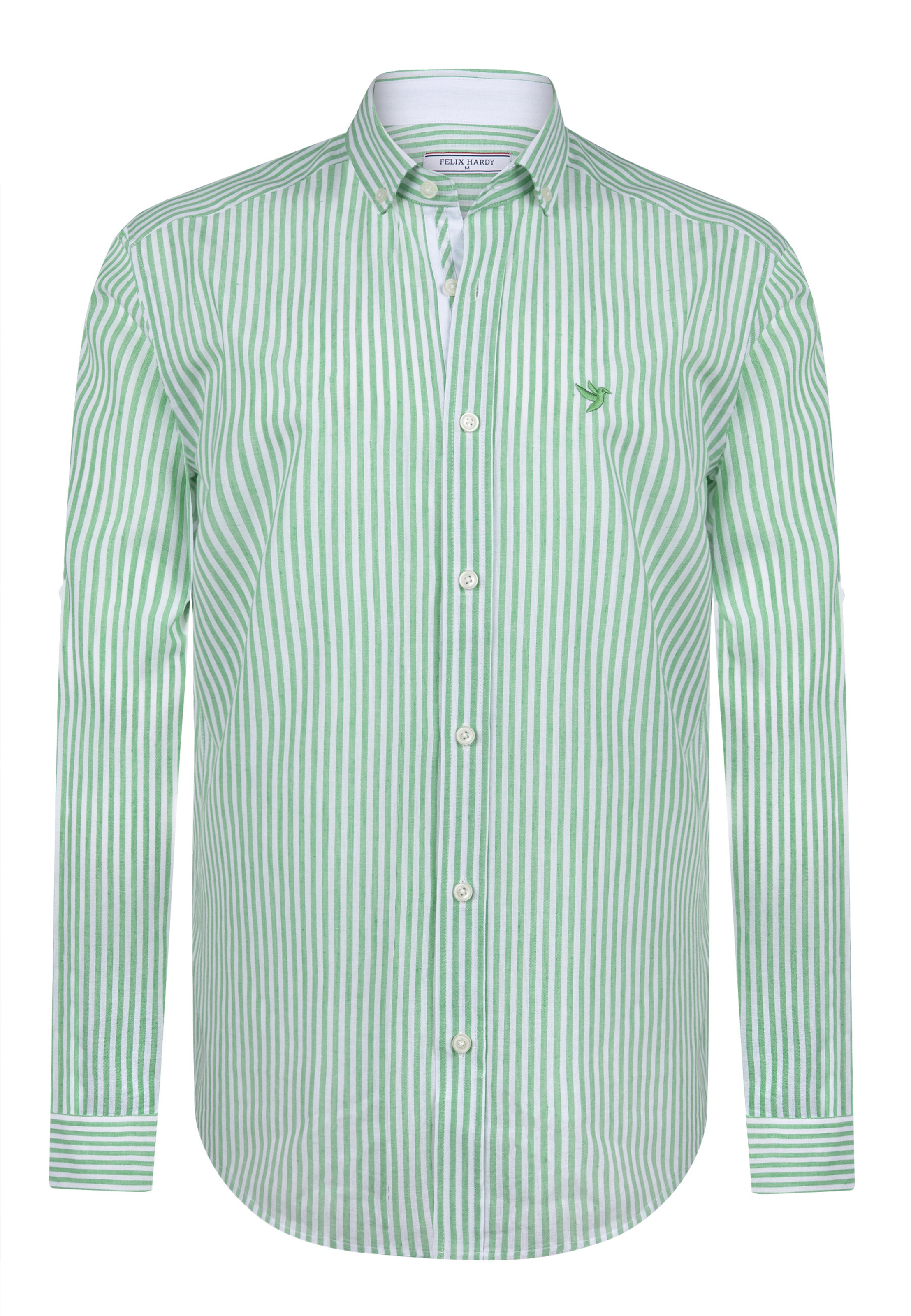Coupe regular Chemise Felix Hardy en vert : devant
