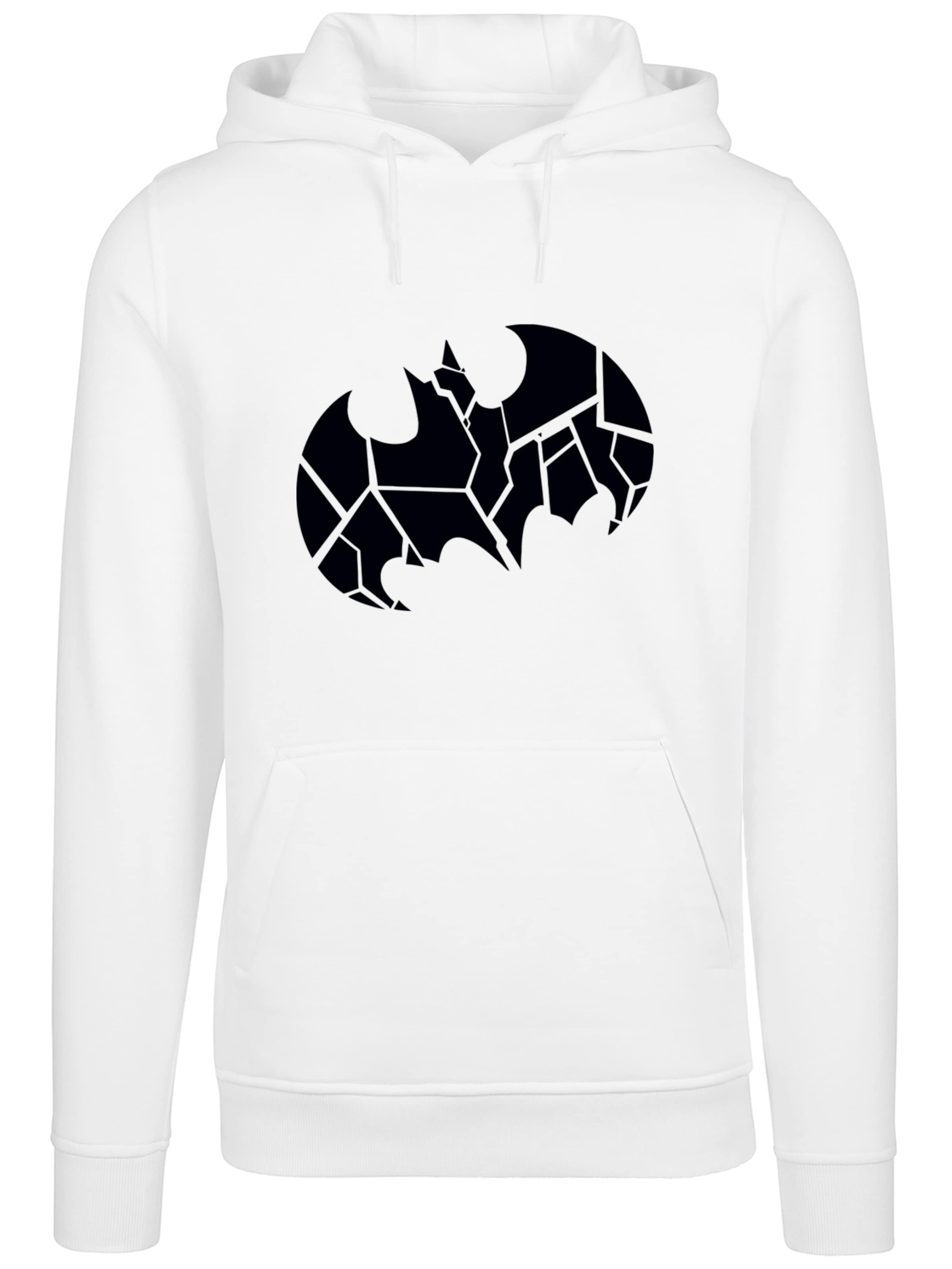 Felpa 'DC Comics Batman Logo' di F4NT4STIC in bianco: frontale