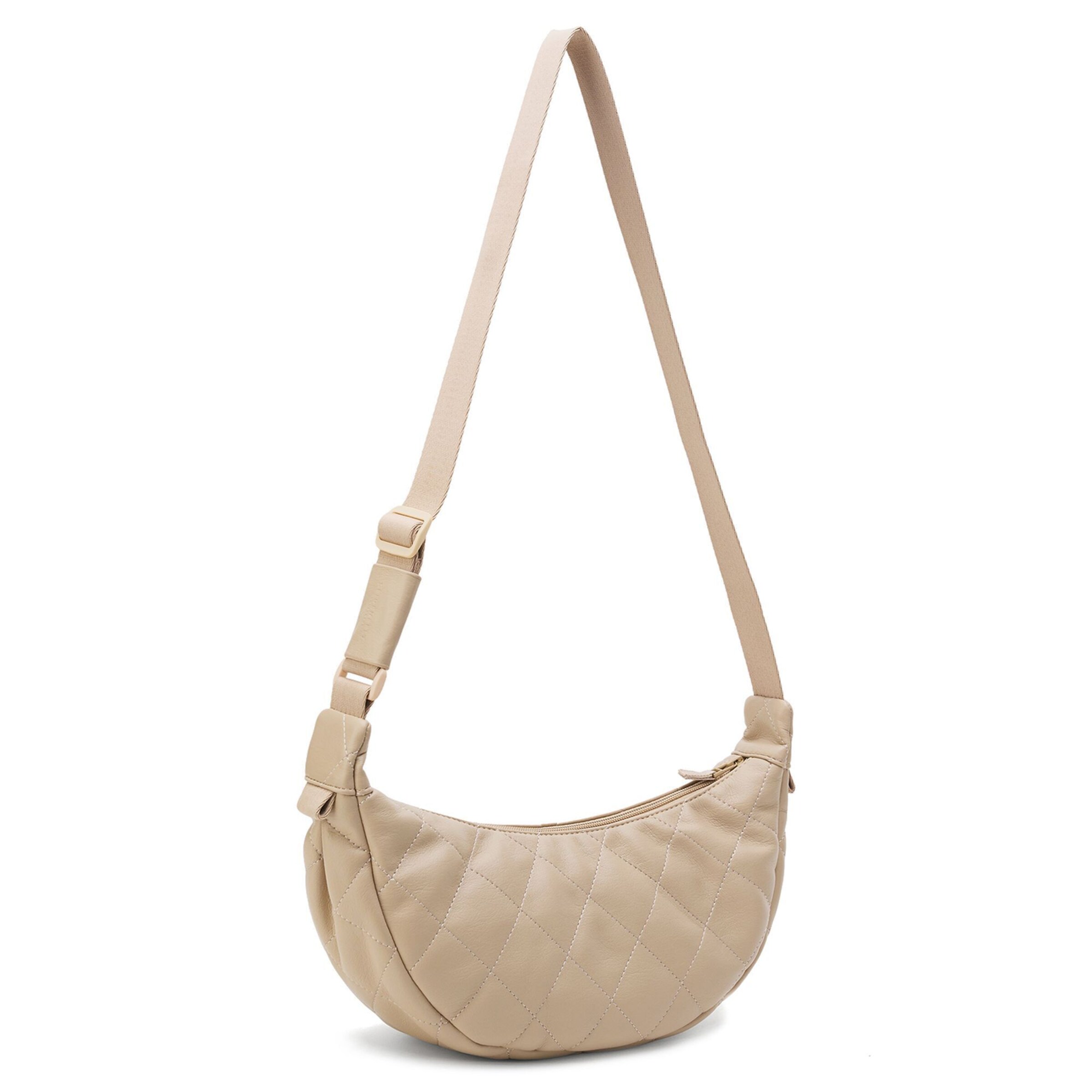 Seidenfelt Crossbody bag 'Evenes' in Beige