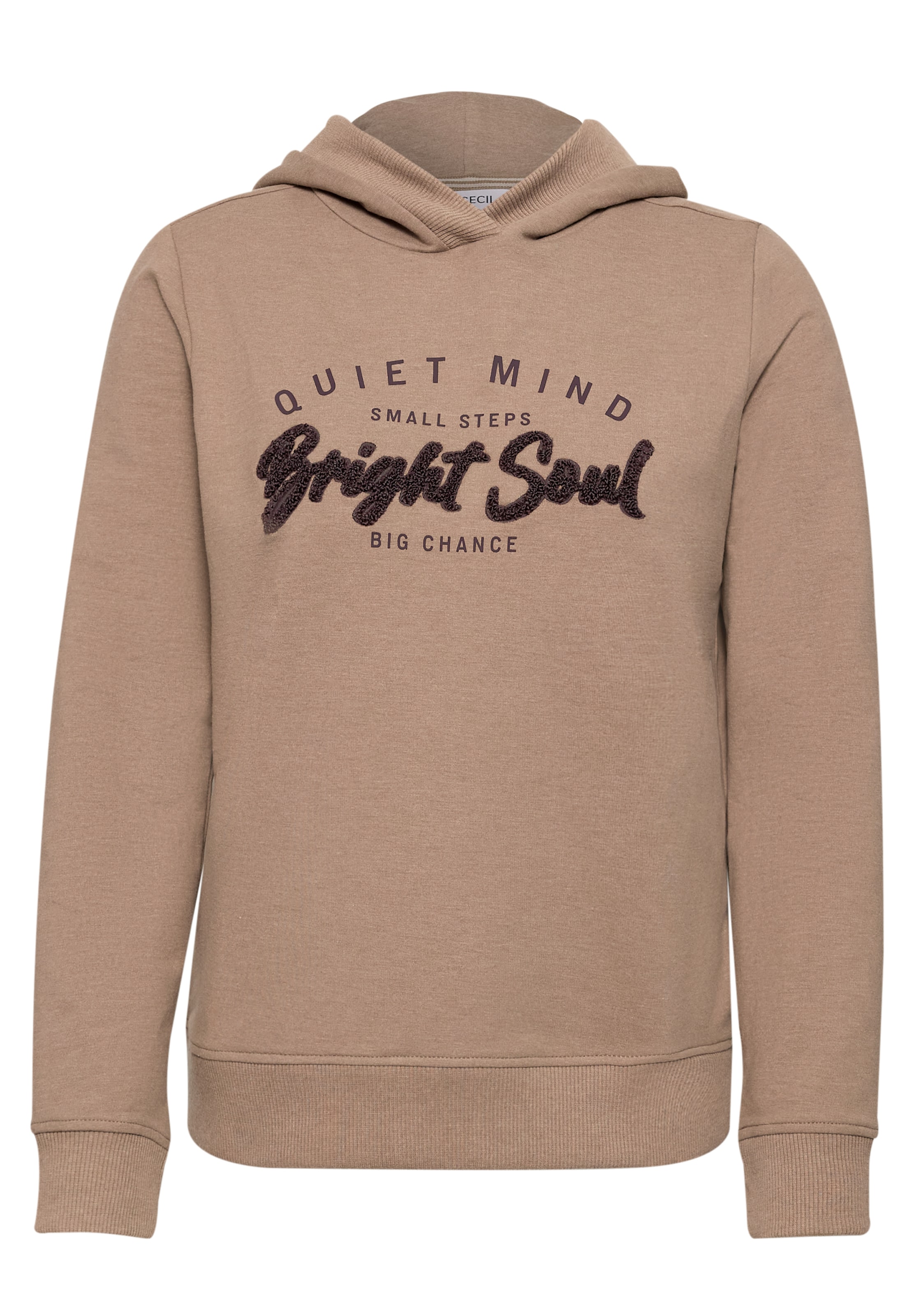 CECIL Sweatshirt in Brown: front