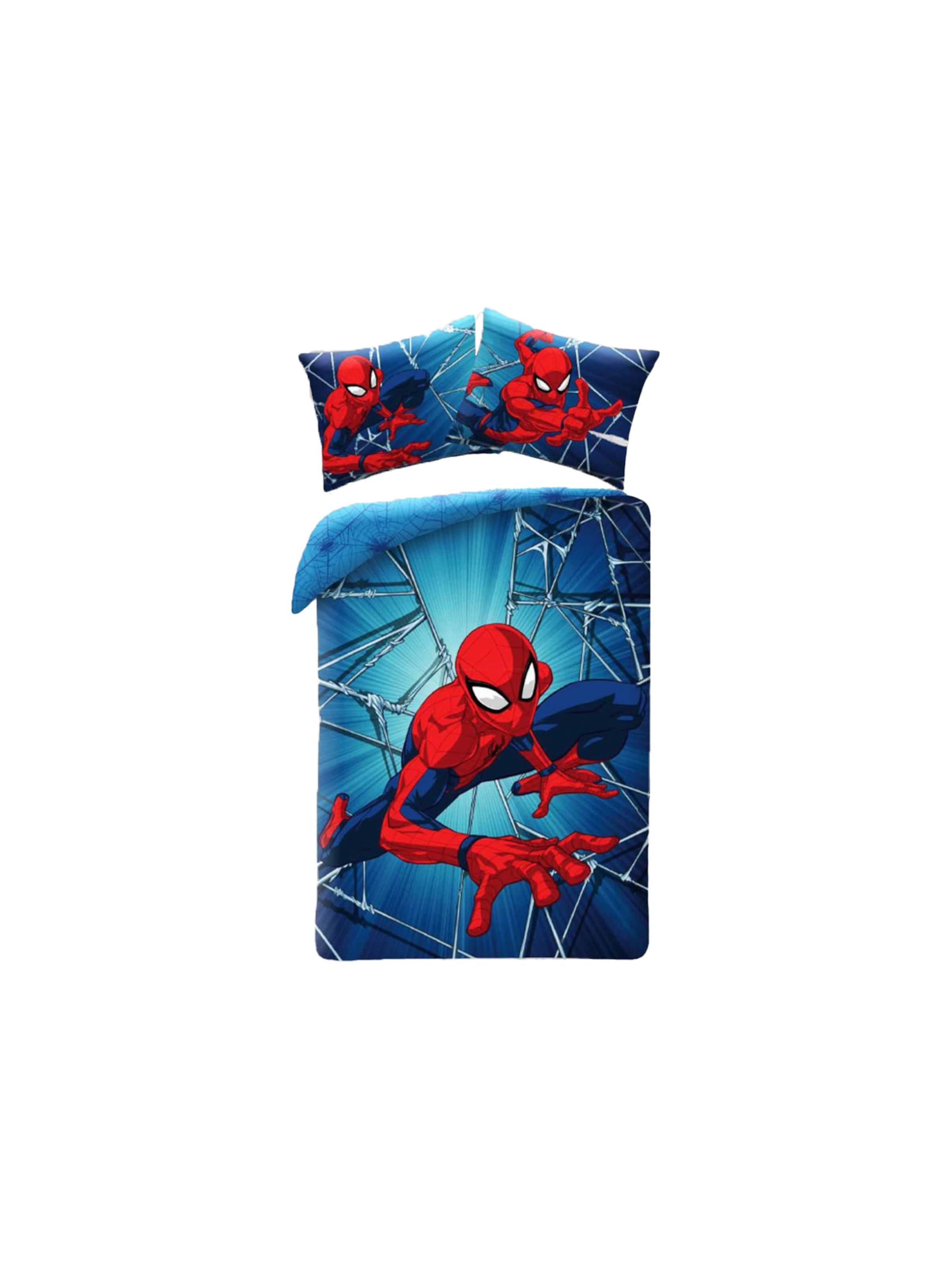 Housse de couette 'Spiderman' marvel en bleu : devant