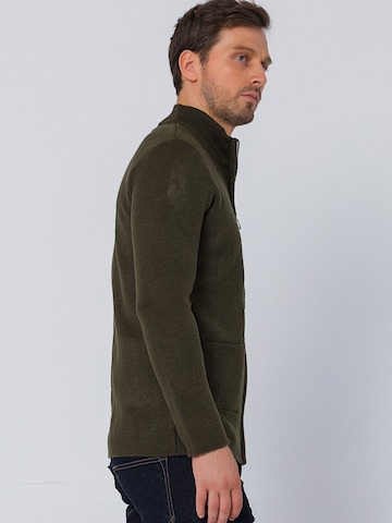 Ron Tomson Knit Cardigan in Green