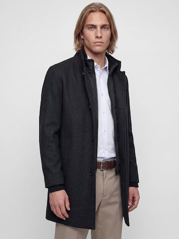 Manteau mi-saison 'JJEMELTON' JACK & JONES en noir : devant
