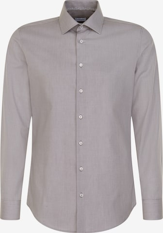 Coupe regular Chemise 'Essentials' SEIDENSTICKER en gris : devant