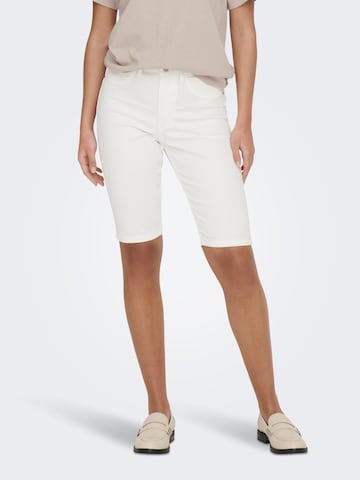 JDY Slimfit Jeans 'Tulga' in Wit: voorkant