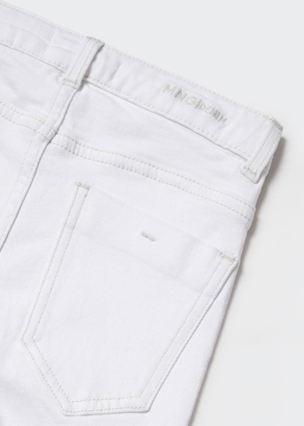 MANGO KIDS Rozkloszowany krój Jeansy w kolorze biały