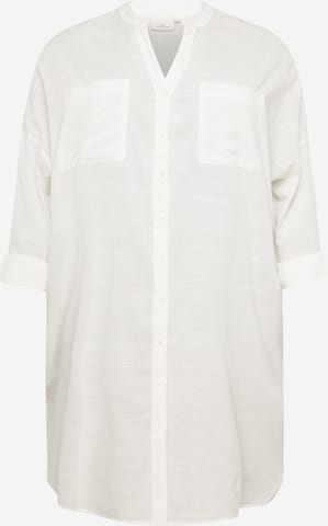 ONLY Carmakoma - Blusa 'APELDOORN' en blanco: frente