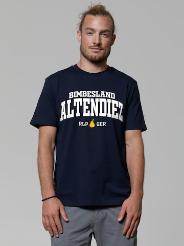 T-Shirt 'Altendiez Bimbesland' Watapparel en bleu : devant