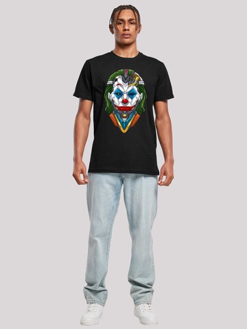 T-Shirt 'Cyberpunk Joker' F4NT4STIC en noir