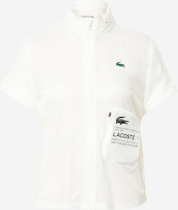 Lacoste Sport Sportjacke in Weiß: predná strana