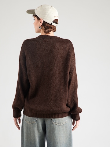 Hailys Gebreid vest 'Ke44vina' in Bruin