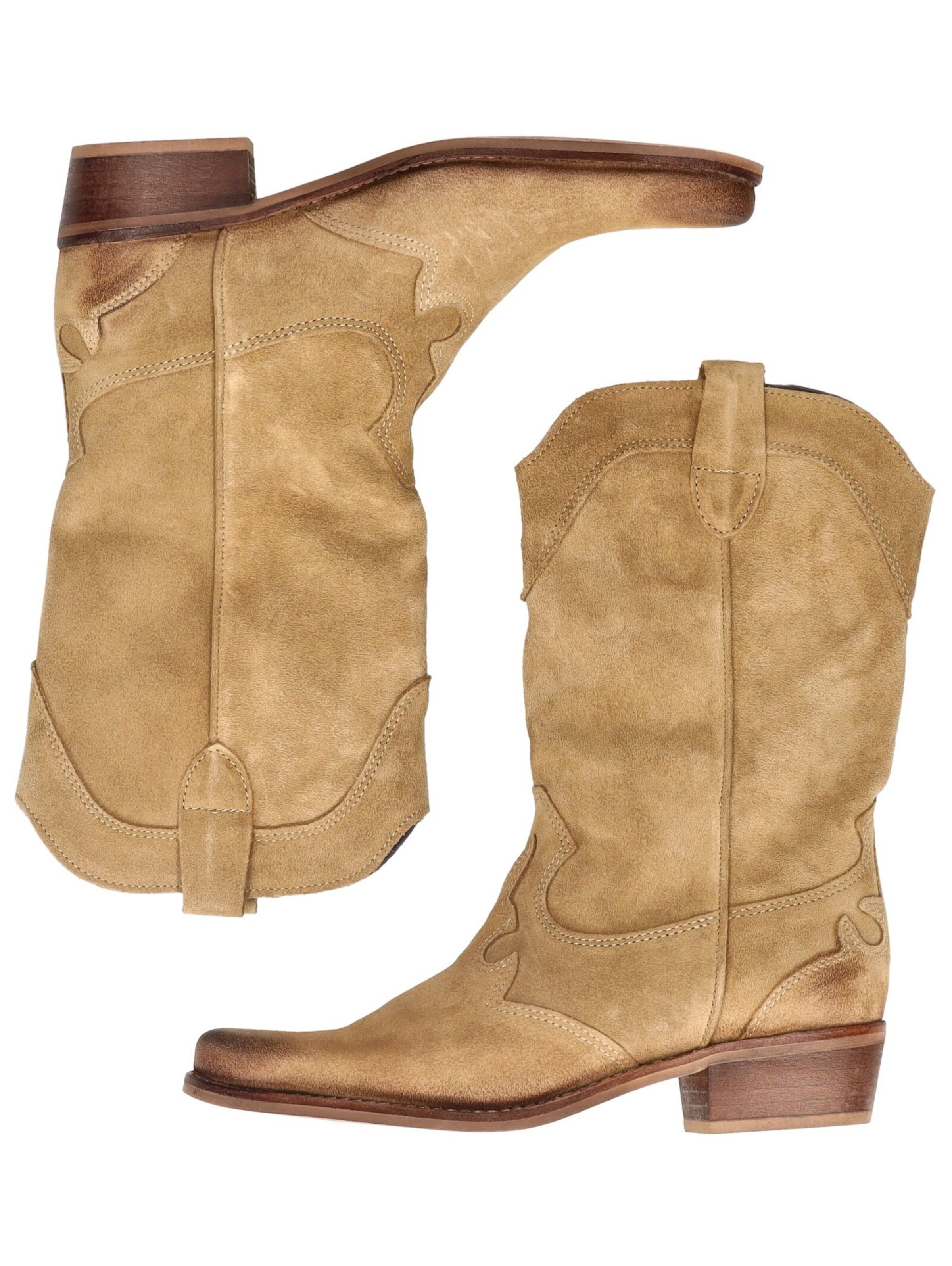 FELMINI Cowboylaarzen in Beige