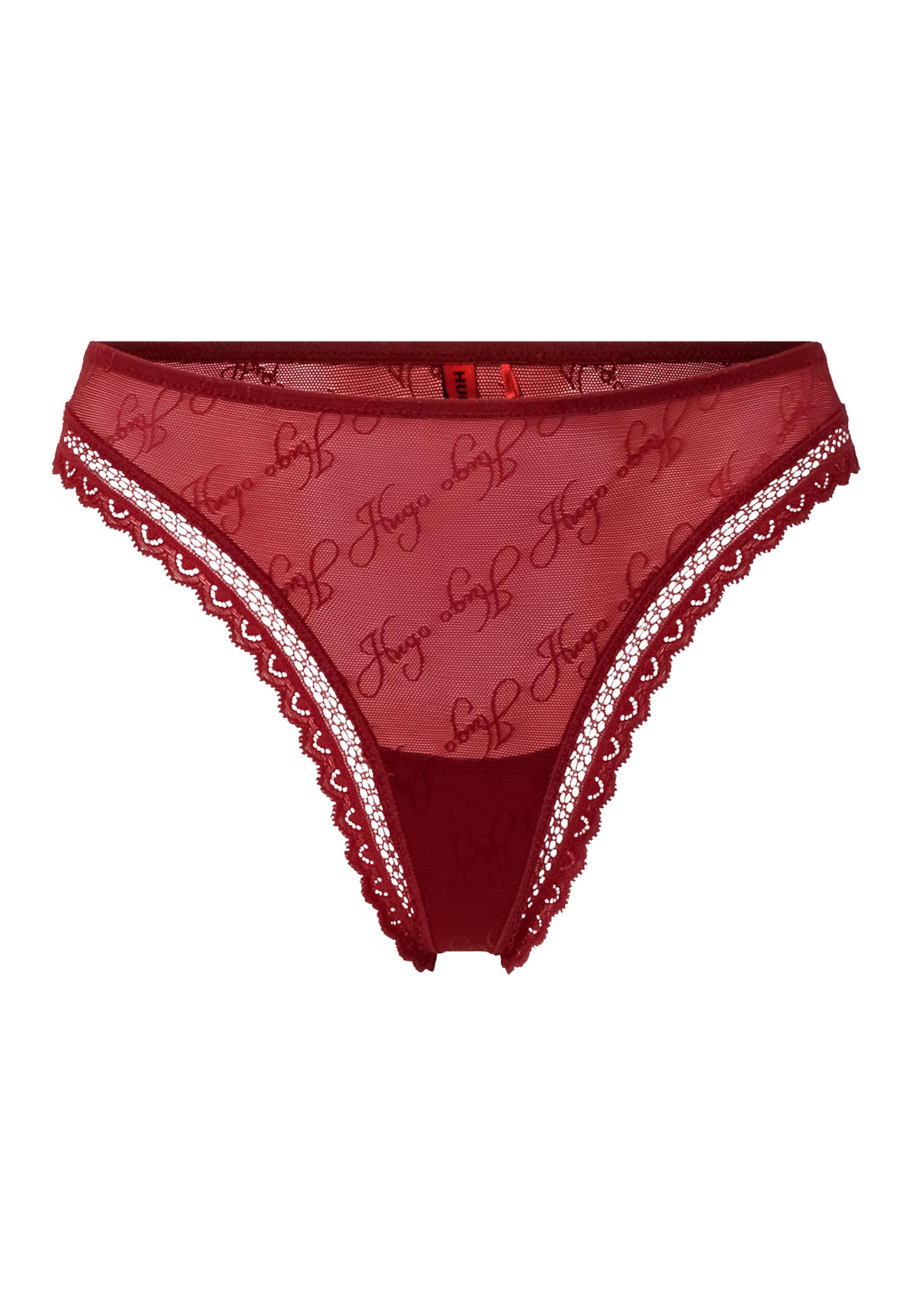 HUGO String in XS in dunkelrot, Produktansicht