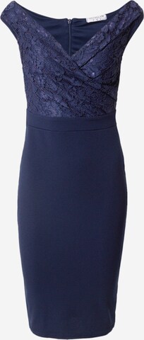 Sistaglam Cocktail Dress 'FABIA' in Blue: front