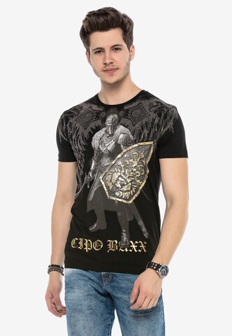 CIPO & BAXX T-Shirt 'VIKING WARRIOR' in Mischfarben