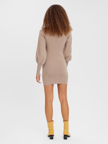 VERO MODA Knit dress 'Holly Karis' in Brown