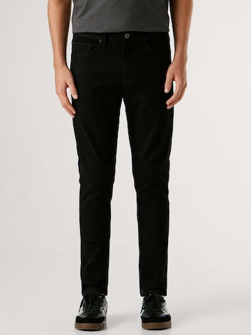 Slimfit Jeans 'Finsbury' di Pepe Jeans in nero: frontale