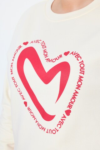 MIAMODA Sweatshirt in Beige