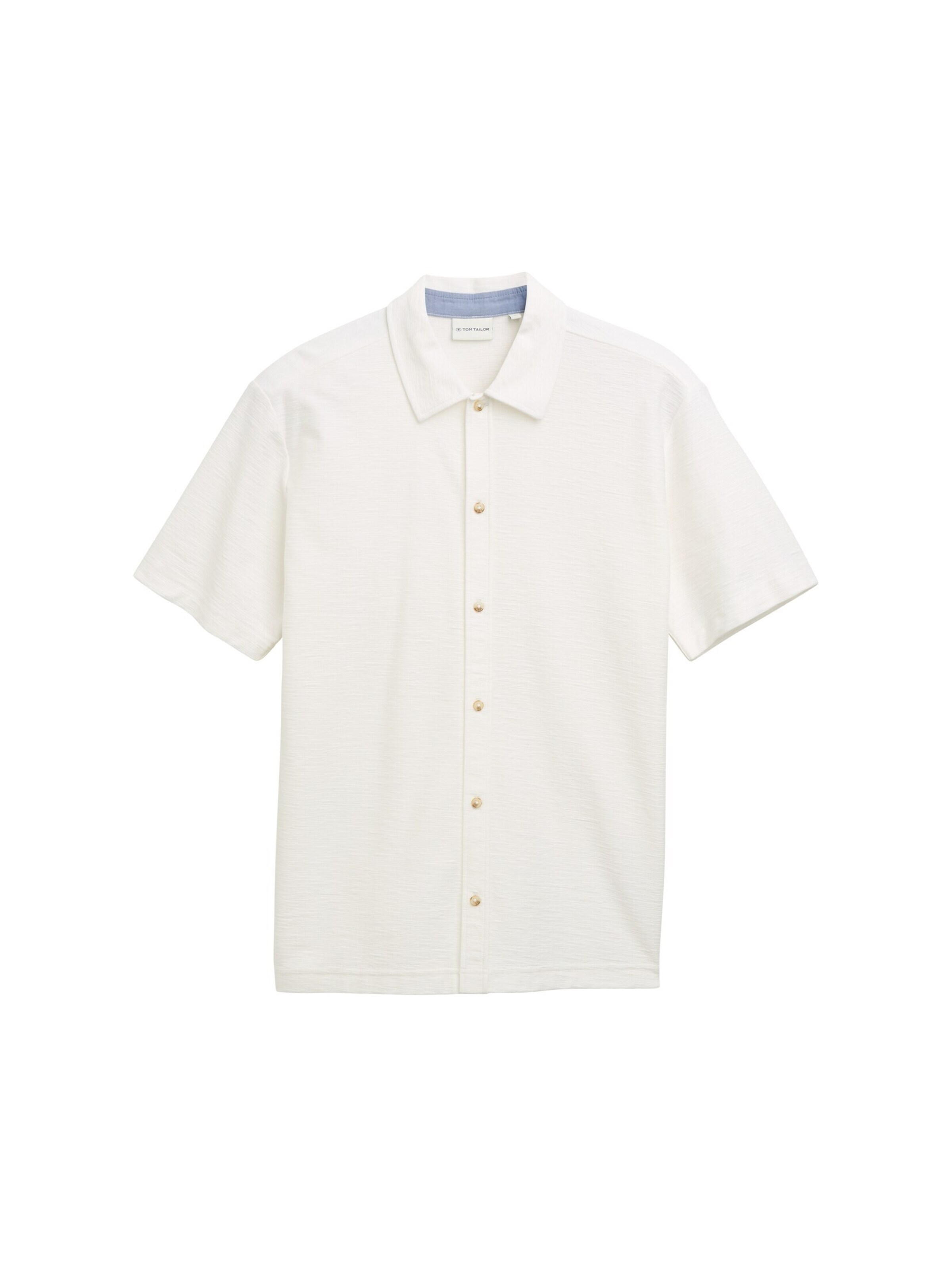 TOM TAILOR Regular fit Button Up Shirt in White: front