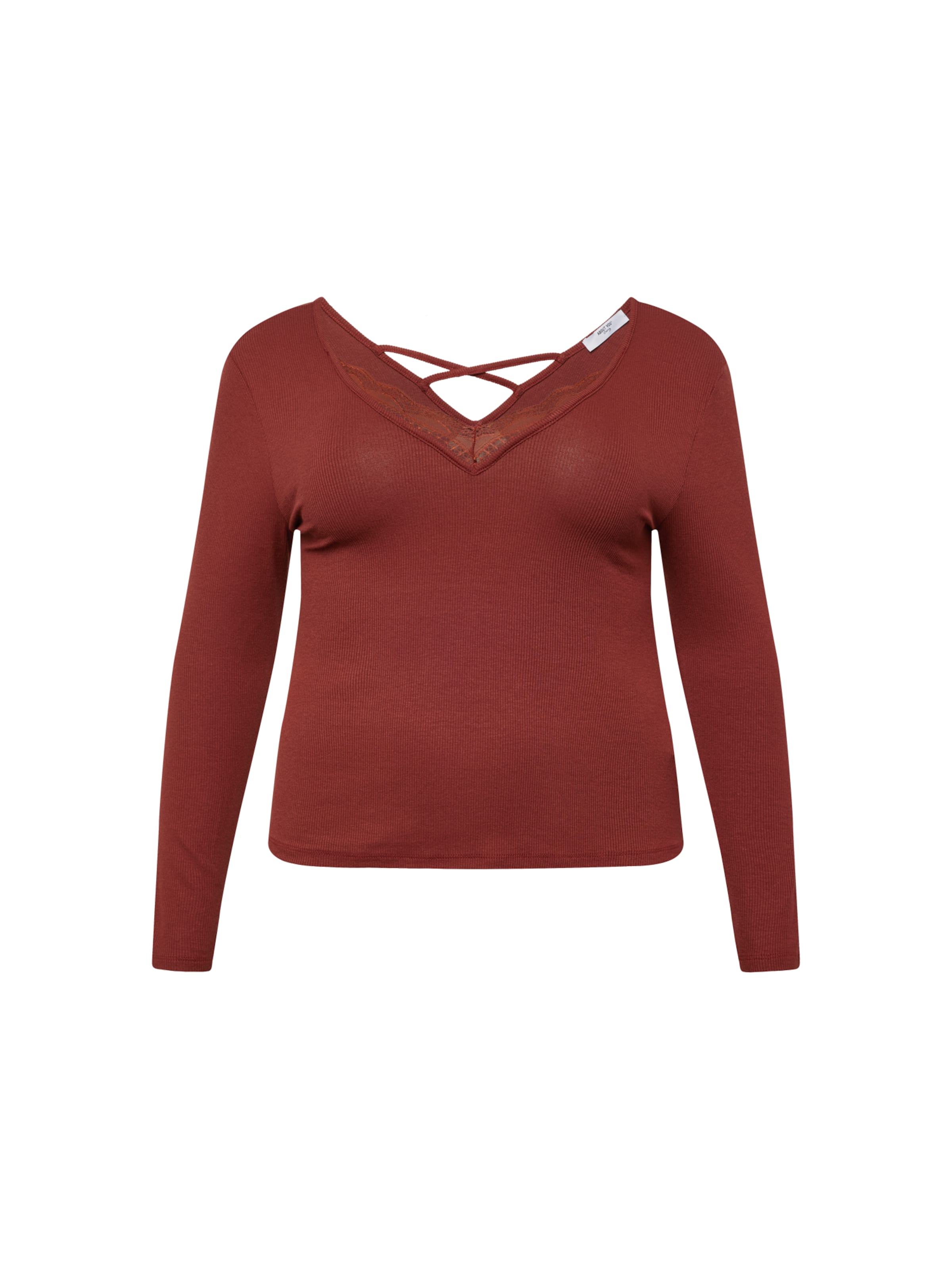ABOUT YOU Curvy Shirt 'Christina' in Red: front