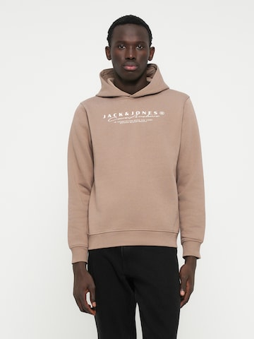 JACK & JONES Tréning póló 'JCOPOINT' - barna: elől