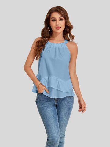 Haut 'Women Shirt' LapaPlus en bleu : devant
